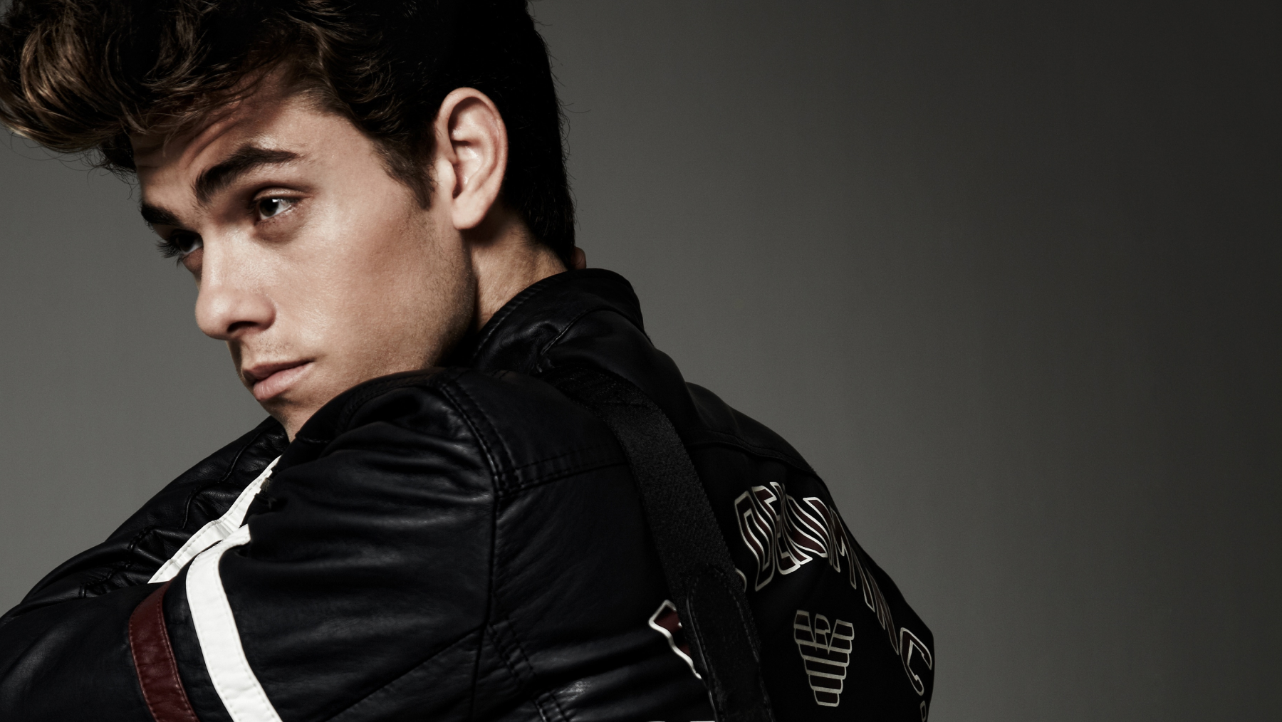 Men's fashion in leather.